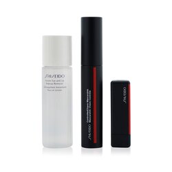 Shiseido Set Controlled Chaos MascaraInk (1x Controlled Chaos MascaraInk, 1x Modern Pintalabios en Polvo Mate, 1x Removedor de Maquillaje de Ojos Y Labios Instantáneo) 3pcs