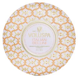 Voluspa 3 Wick Decorative Tin Candle - Italian Bellini 340g/12oz