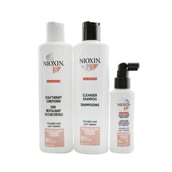Nioxin 3D Care System Kit 3 - For Colored Hair, Light Thinning, Balanced Moisture (Unboxed) 3pcs