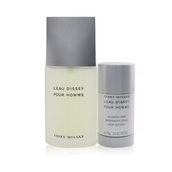Issey Miyake L'Eau D'Issey Pour Homme Coffret: Eau De Toilette Spray 75ml/2.5oz + Deodorant Stick 75g/2.6oz 2pcs