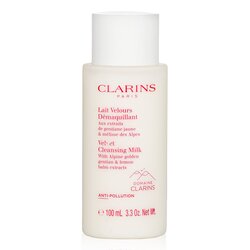 Clarins Velvet Cleansing Milk with Alpine Golden Gentian & Lemon Balm Extracts 100ml/3.3oz