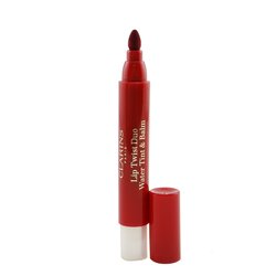 קלרינס Lip Twist Duo Water Tint & Balm - # 01 Red Sunset 3ml+1.4g