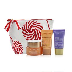 Clarins Extra-Firming Collection: Day Cream 50ml/1.7oz + Night Cream 15ml/0.5oz + Mask 15ml/0.5oz + Bag (Box Slightly Damaged) 3pcs+1bag