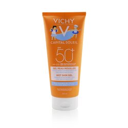 Vichy Capital Soleil Wet Skin Gel SPF 50 - For Children Sensitive Skin (Water Resistant) 200ml/6.7oz