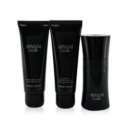 Giorgio Armani Armani Code Coffret: Eau De Toilette Spray 50ml/1.7oz + Champú Para Todo el Cuerpo 75ml/2.5oz + Bálsamo Para Después de Afeitar 75ml/2.5oz 3pcs