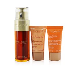 克蘭詩 Double Serum & Extra-Firming Collection: Double Serum 50ml+ Energy Cream 15ml+ Night Cream 15ml+ Bag 3pcs+1bag