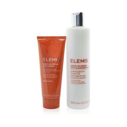 Elemis Neroli-Infused Body Duo Set: Neroli Blossom Bath & Shower Milk 300ml+ Neroli Blossom Body Cream 100ml 2pcs