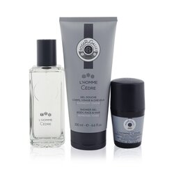 Roger & Gallet L'Homme Cedre Coffret: Eau De Toilette Spray 100ml/3.3oz + Anti-Perspirant Deodorant 50ml/1.6oz + Shower Gel 200ml/6.6oz 3pcs