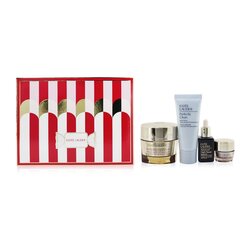 Estee Lauder Firm+Glow Skincare Delights: Revitalizing Supreme+Cream 50ml+ Revitalizing Supreme+Eye 5ml+ ANR 15ml+ Perfectly Clean 30ml 4pcs