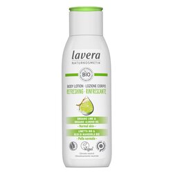 Lavera Body Lotion (Regreshing) - With Lime & Organic Almond Oil - For Normal Skin 200ml/7oz