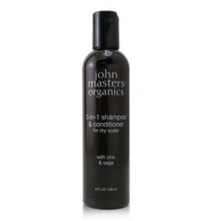 John Masters Organics Champú & Acondicionador 2-en-1 Para Cuero Cabelludo Seco con Zinc & Salvia 236ml/8oz