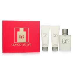 Giorgio Armani Acqua Di Gio Coffret: Eau De Toilette Spray 100ml/3.4oz + All Over Body Shampoo 75ml/2.5oz + A/S Balm 75ml/2.5oz 3pcs