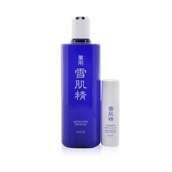 Kose Medicated Sekkisei Set: Medicated Sekkisei - 360ml/12oz + Sekkisei Essential Souffle - 35ml/1.17oz 2pcs