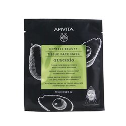 Apivita Express Beauty Tissue Face Mask with Avocado (Moisturizing & Soothing) - Exp. Date: 06/2022 6x10ml/0.34oz