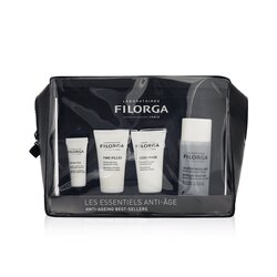 Filorga Anti-Ageing Best-Sellers Set: Micellar Solution 50ml + Time-Filler 15ml + Meso-Mask 15ml + Optim-Eyes 4ml 4pcs