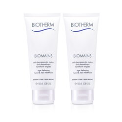 ไบโอเธิร์ม Biomains Age Delaying Hand & Nail Treatment Duo Pack - Water Resistant 2x100ml/3.38oz