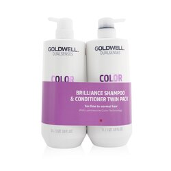 Goldwell Dual Senses Color Brilliance Shampoo & Conditioner Twin Pack (For Fine to Normal Hair) 2pcs