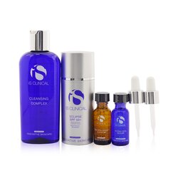 IS Clinical Pure Calm Collection: Cleansing Complex 180ml + Pro-Heal Serum Advance+ 15ml + Hydra-Cool Serum 15ml + Eclipse SPF 50 Sunscreen Cream 100g 4pcs