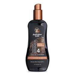 Australian Gold Spray Gel Sunscreen SPF 4 with Instant Bronzer 237ml/8oz