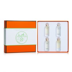 Hermes Miniature Coffret: La Lagune, Le Jardin de Monsieur Li, Un Jardin sur le Nil, Un Jardin En Mediterranee 4x7.5ml/0.25oz