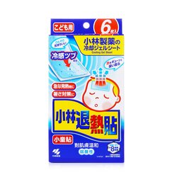 Kobayashi Netsusama Cooling Gel Sheet For Child 6pcs
