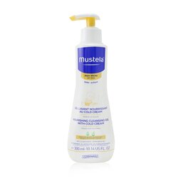 Mustela Nourishing Cleansing Gel with Cold Cream For Hair & Body - For Dry Skin (Exp. Date: 03/2023) 300ml/10.14oz