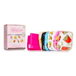 MakeUp Eraser Foodie 7 Day Set (7x Mini MakeUp Eraser Cloth + 1x Bag) 7pcs+1bag
