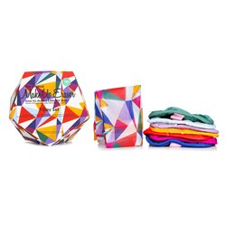 MakeUp Eraser Geometric 7 Day Set (7x Mini MakeUp Eraser Cloth + 1x Bag) 7pcs+1bag