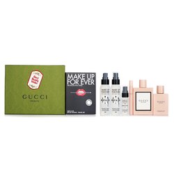Gucci Gucci Bloom Eau De Parfum Coffret 3pcs + Make Up For Ever Mist & Fix Travel Set 3pcs 3pcs+3pcs
