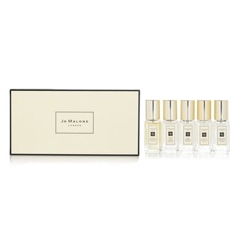 Jo Malone Cologne Collection: Lime Basil & Mandarin, English Pear & Freesia, Wild Bluebell, Peony & Blush Suede, Wood Sage &Sea Salt 5x9ml/0.3oz