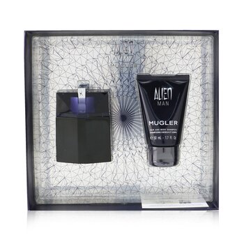 Thierry Mugler (Mugler) Alien Man Coffret: Eau De Toilette Refillable Spray 50ml/1.7oz + Hair And Body Shampoo 50ml/1.7oz 2pcs