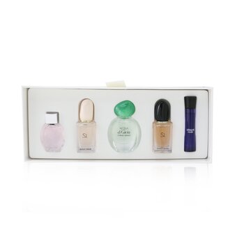Giorgio Armani Armani Miniature Collection: Diamonds Edt 5ml +Si Edt 7ml +Ad Gioia Edp 5ml + Si Edp 7ml + Armani Code Edp 3ml 5pcs