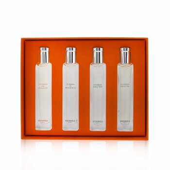 Hermes Jardins Eau De Toilette Travel Set: Un Jardin Sur La Lagune, Le Jardin De Monsieur Li, Un Jardin Sur Le Toit, Un Jardin Sur Le Nil 4x15ml/0.5oz