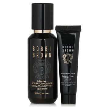 Bobbi Brown Intensive Serum Set (1x Foundation 30ml + 1x Primer 15ml) - # W-016 Warm Procelain 2pcs