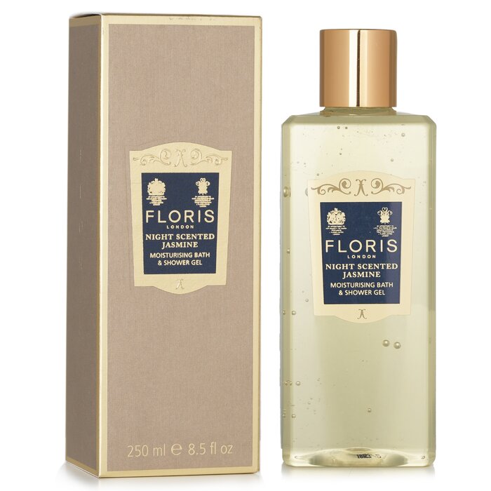 Floris Night Scented Jasmine Moisturising Bath & Shower Gel 250ml/8.5ozProduct Thumbnail