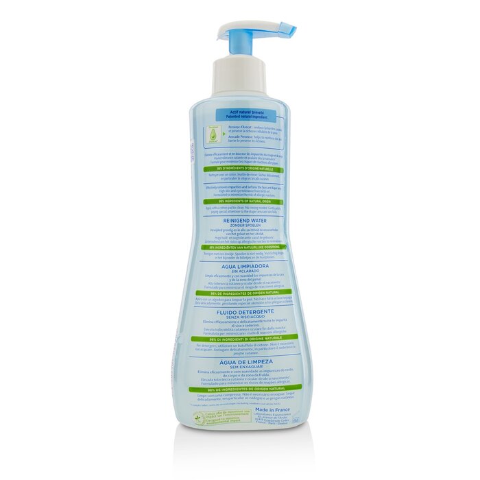 妙思乐 Mustela 慕之幼免用水洁淨液 （脸部、身体及尿布区）- 一般肤质(新旧包装随机) 500ml/16.9ozProduct Thumbnail