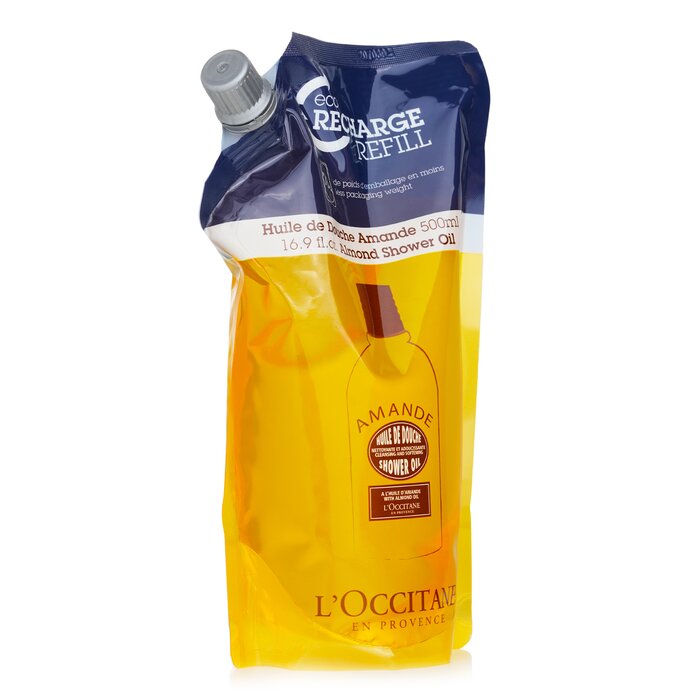 L'Occitane Almond Cleansing & Softening Shower Oil (Eco-Refill) (Random Packaging) 500ml/16.9ozProduct Thumbnail