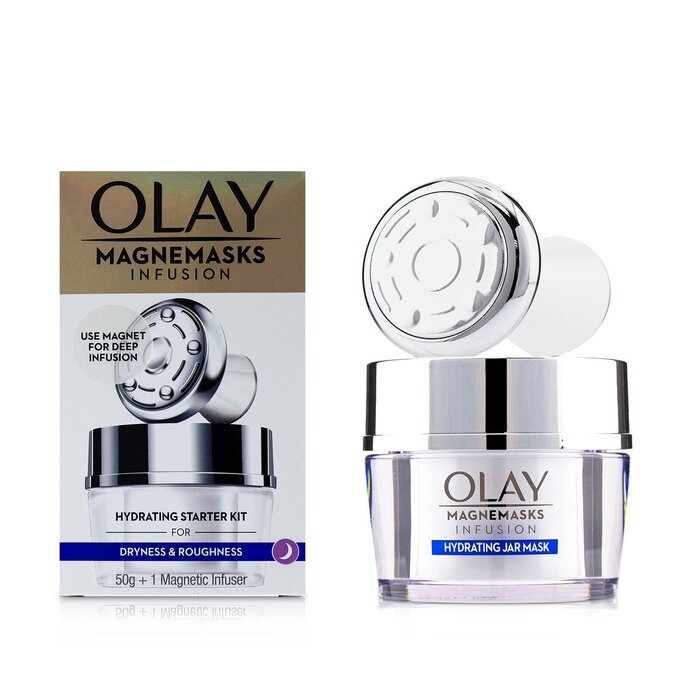 Olay Magnemasks Infustion Hydrating Starter Kit - For Dryness & Roughness : 1x Magnetic Infuser + 1x Hydrating Jar Mask 50g - ערכה למתחילות 2pcsProduct Thumbnail