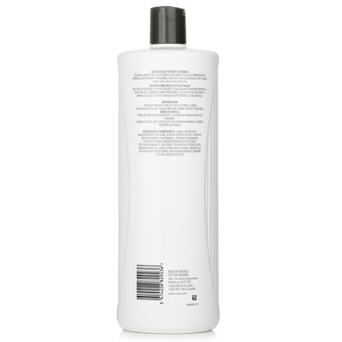 Nioxin Scalp Relief Cleanser (For Sensitive Scalp) (Random Packaging) 1000ml/33.8ozProduct Thumbnail