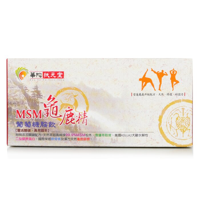 화타부원당 Hua To Fu Yuan Tang 거북과 사슴 에센스가 함유된 MSM 글루코사민 드링크 6x60mlProduct Thumbnail