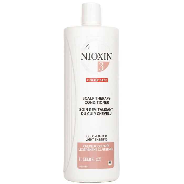 Nioxin Density System 3 Scalp Therapy Conditioner (Colored Hair, Light Thinning, Color Safe) (Packaging Random Pick) 1000ml/33.8ozProduct Thumbnail
