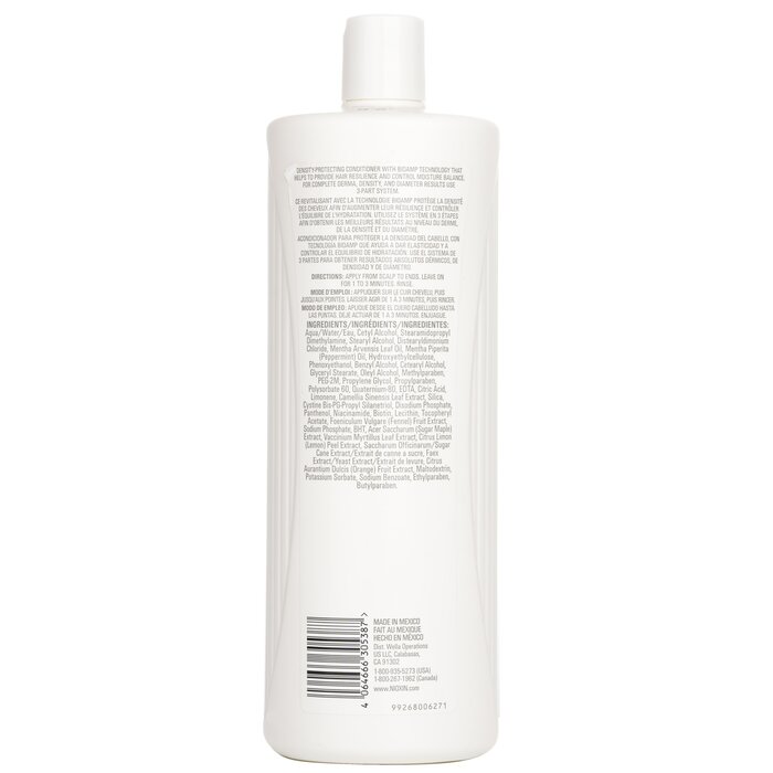Nioxin Density System 3 Scalp Therapy Conditioner (Colored Hair, Light Thinning, Color Safe) (Packaging Random Pick) 1000ml/33.8ozProduct Thumbnail