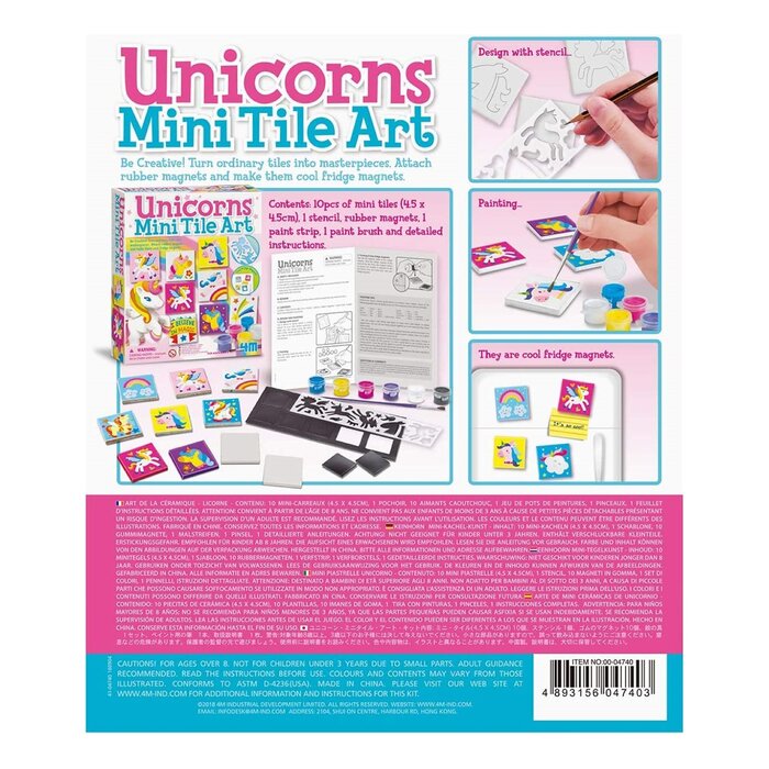 4M Unicorns Mini Tile Art  22x18x5cmProduct Thumbnail