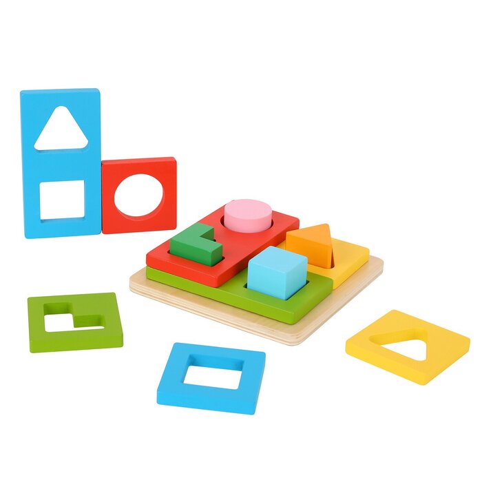 Tooky Toy Co 幾何套疊拼板 14x14x5cmProduct Thumbnail