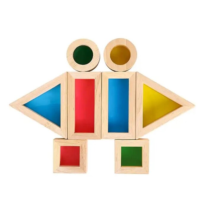 Tooky Toy Co Rainbow Sensory Blocks 27x18x4cmProduct Thumbnail
