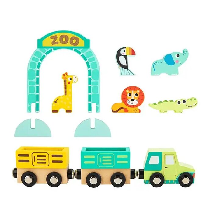 Tooky Toy Co 動物園軌道火車 30x24x6cmProduct Thumbnail