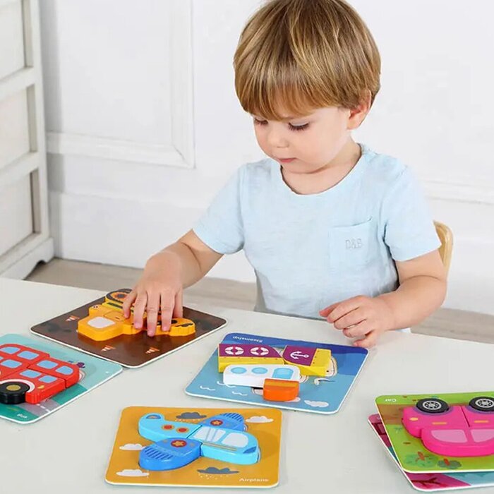 Tooky Toy Co 6 In Mini Transportation Puzzle 17x17x2cmProduct Thumbnail