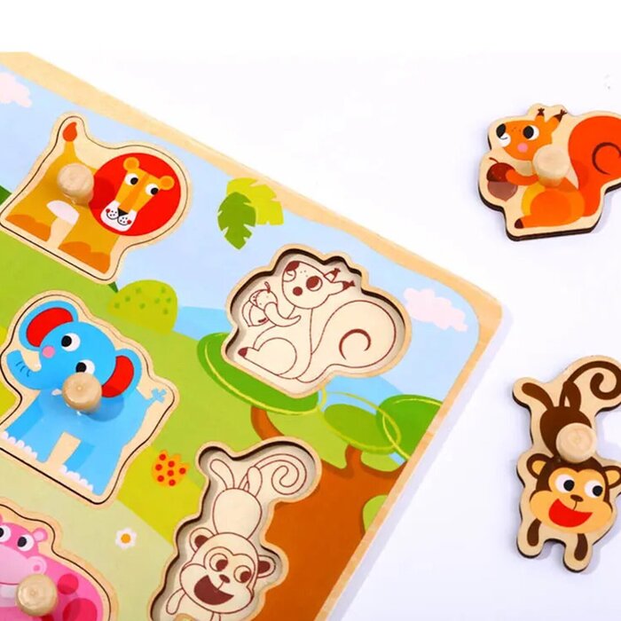Tooky Toy Co 動物抓手拼板 30x23x2cmProduct Thumbnail