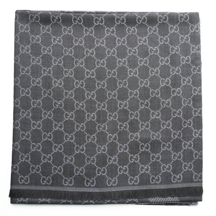 Gucci Square Scarf 281942 Dark Grey Dark GreyProduct Thumbnail