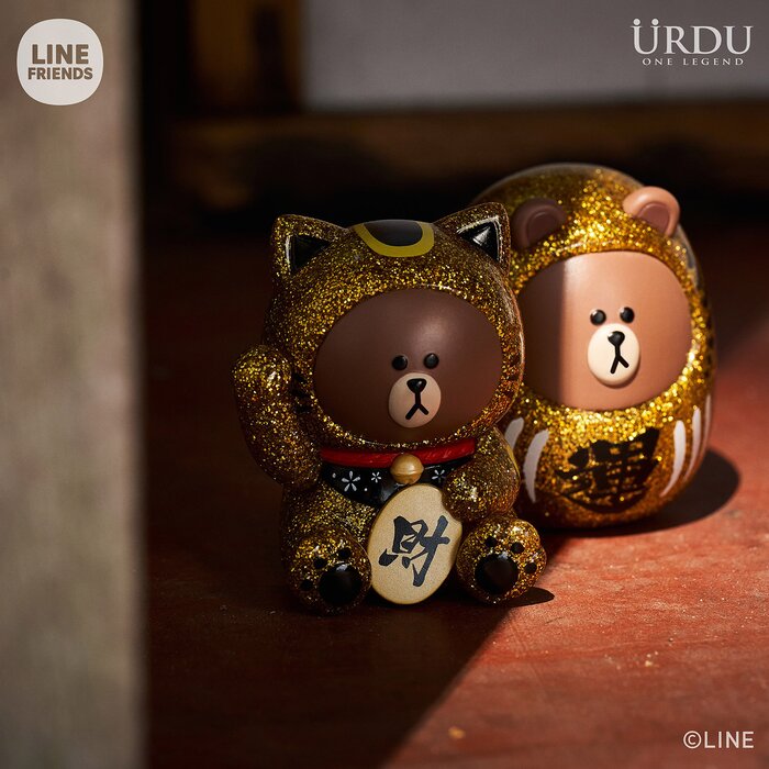 Urdu Line Friends Meets Urdu Fukuheya Good Luck Brown Series - (Individual Blind Boxes) 7x9x7cmProduct Thumbnail